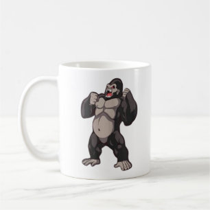 Mug Gorille qui rugit Singe Grand Singe