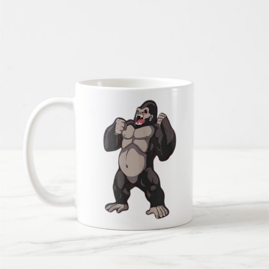 Mug Gorille qui rugit Singe Grand Singe (Gauche)