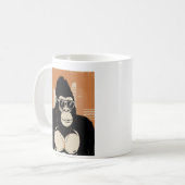Mug gorille stylisée (Devant gauche)