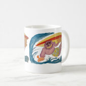 Mug Gorille surfeur (Devant droit)