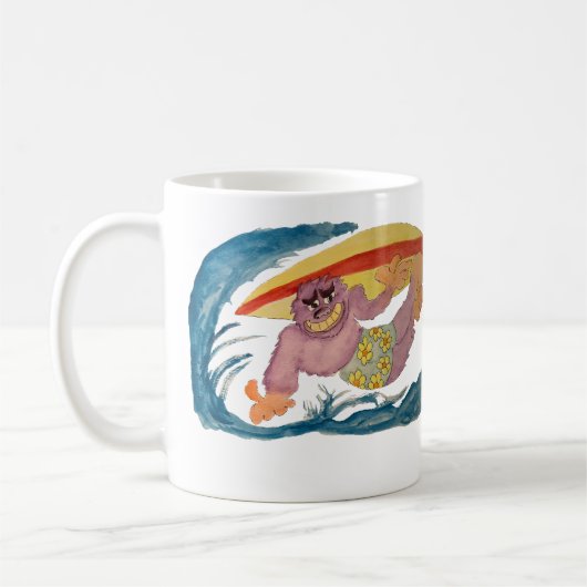Mug Gorille surfeur (Gauche)