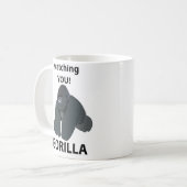 Mug Gorille Vous Regardant Drôle Gorille (Devant gauche)