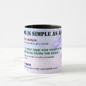 Mug Gospel ABC'S of Salvation Christian KJV Bible (Centre)