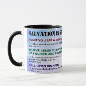 Mug Gospel ABC'S of Salvation Christian KJV Bible (Gauche)