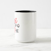 Mug gosse valentine jamais aimer embrasser (Centre)