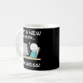 Mug Got A New Error, Progress! Funny Programmer Gift (Devant gauche)