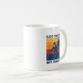 Mug Got Ped By My Daughter Funny Skiing (Devant droit)