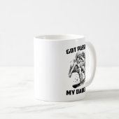 Mug Got Ped By My Daughter Funny Skiing Ski Dad Winter (Devant droit)