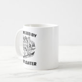 Mug Got Ped By My Daughter Funny Skiing Ski Dad Winter (Devant gauche)