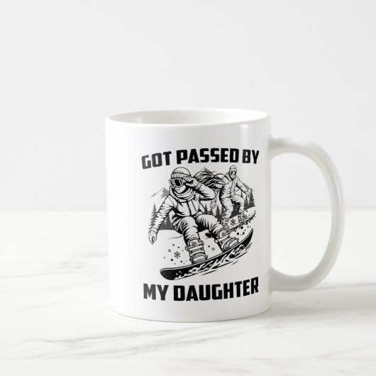 Mug Got Ped By My Daughter Funny Skiing Ski Dad Winter (Droite)