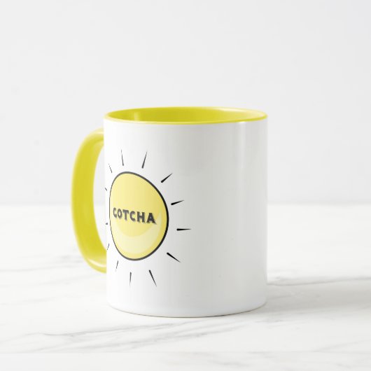 Mug Gotcha jour - conception d'adoption (Devant gauche)