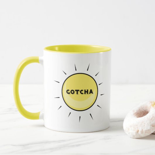 Mug Gotcha jour - conception d'adoption (Avec donut)
