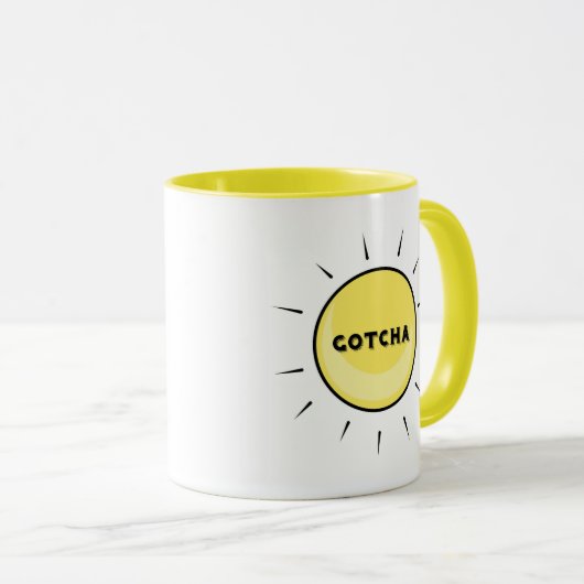 Mug Gotcha jour - conception d'adoption (Devant droit)