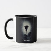 Mug Goth Black Rose Dripping Blood (Gauche)