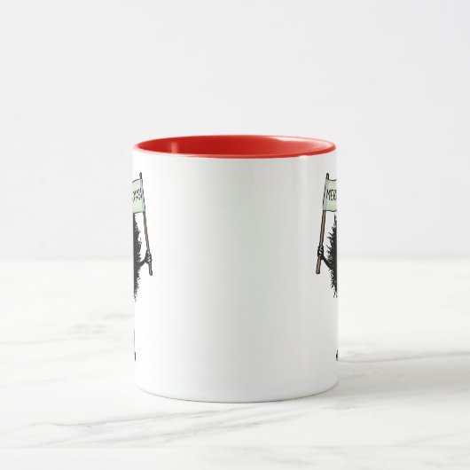 Mug Goth Caractère de Noël Malin Bug (Centre)