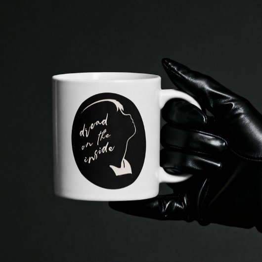 Mug Goth Girl Aesthetic Dread Inside Dead Ghost Girl