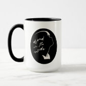 Mug Goth Girl Aesthetic Dread Inside Dead Ghost Girl (Gauche)