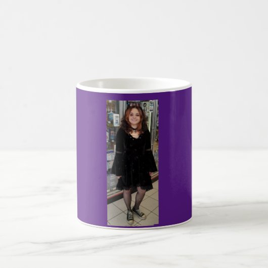 Mug Goth Girl Coffee Cup - Violet, Navire (Centre)