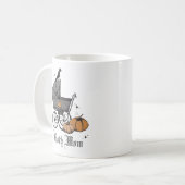 Mug Goth Maman Halloween Baby Carriage Corbeau (Devant gauche)