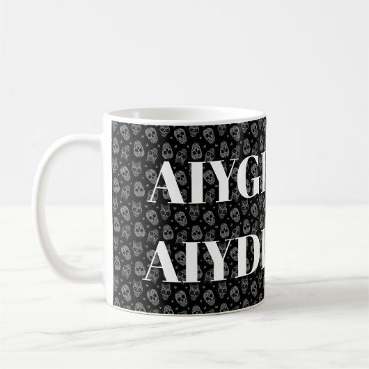 Mug Goth Romantique Et Si Vous Mourez Je Veux (Gauche)