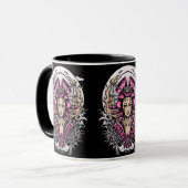 Mug Goth rose et noir (Devant gauche)