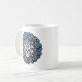 Mug Goth Skull - Bleu (Devant gauche)