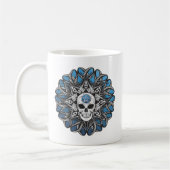 Mug Goth Skull - Bleu (Gauche)