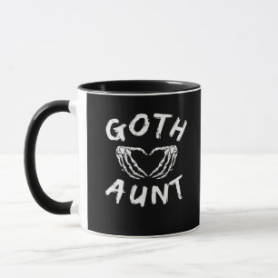 Mug Goth Tante Funny Emo Tante Punk mignonne Squelette