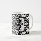 Mug Goth victorien noir et blanc #3 (Devant droit)