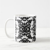 Mug Goth victorien noir et blanc #3 (Gauche)