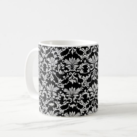 Mug Goth victorien noir et blanc #4 (Devant gauche)