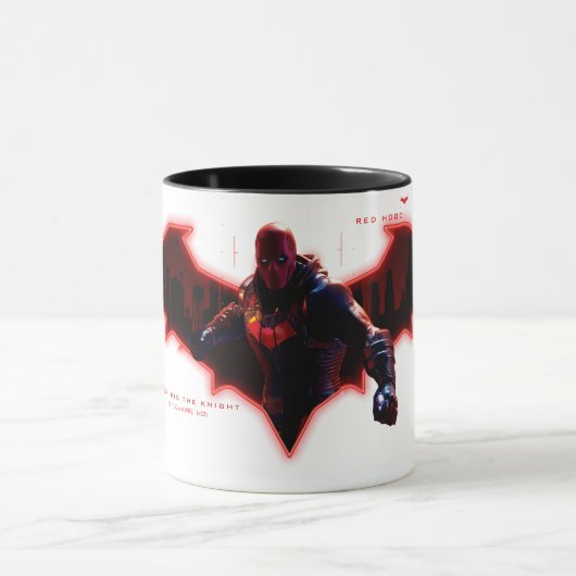 Mug Gotham Chevaliers Hood rouge dans le logo (Centre)