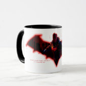 Mug Gotham Chevaliers Hood rouge dans le logo (Devant gauche)