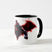 Mug Gotham Chevaliers Hood rouge dans le logo (Devant droit)