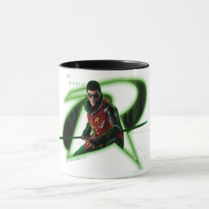 Mug Gotham Knights Robin en logo