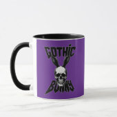 Mug Gothic Bunny – Dark Easter Art - caneca (Gauche)