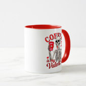 Mug Gothic Coffee Est Ma Saint-Valentin Squelette Buva (Devant droit)