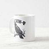 Mug Gothic Crow Humor F-Caw-F Funny Essential (Devant gauche)