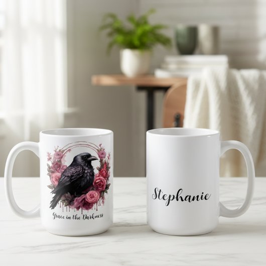 Mug Gothic Crow Moody Dark Academia