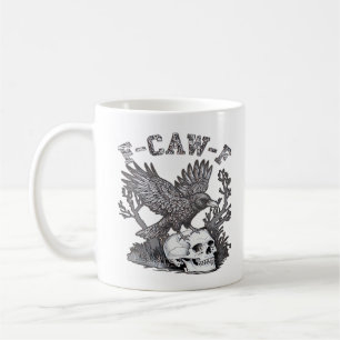 Mug Gothic drôle F-Caw-F Humour Corbeau Essentiel Rétr