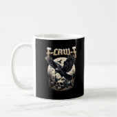 Mug Gothic Skull F-Caw-F Crow Adult Humor Graphic (Gauche)