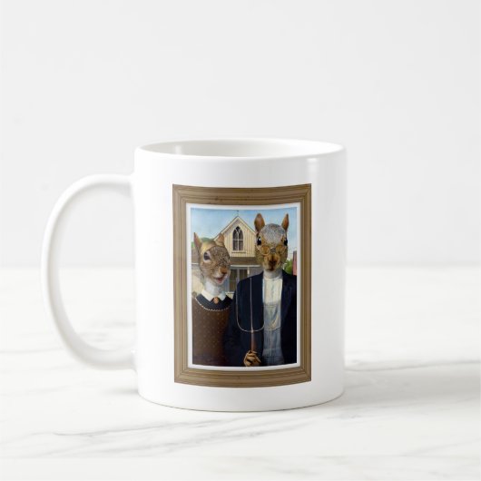 Mug Gothique Écureuil Américain - drôle (Gauche)