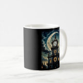 Mug Gothique Moonlit Clocktower Art Tee (Devant droit)