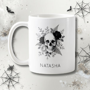 Mug Gothique personnalisé crâne Halloween