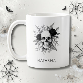 Mug Gothique personnalisé crâne Halloween