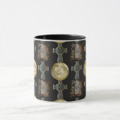 Mug Gothique R.I.P. Headstone Celtic Cross Pleine lune (Centre)