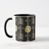 Mug Gothique R.I.P. Headstone Celtic Cross Pleine lune (Gauche)