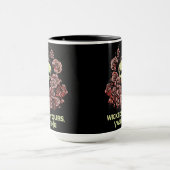 Mug Gothique Saint Valentin crâne avec Rose (Centre)
