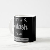 Mug Goulash Hongrie Hongrois Plat alimentaire préféré (Devant gauche)