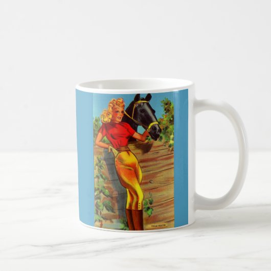 Mug goupille- gallon des années 1940 et cheval (Droite)